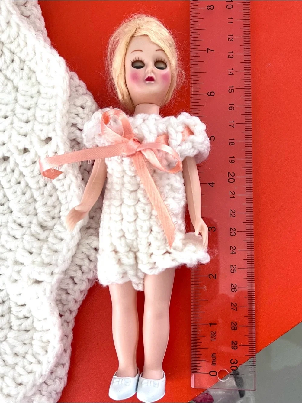 Handmade Crochet Toilet Roll Dolls Barbie Doll Bathroom Kitsch